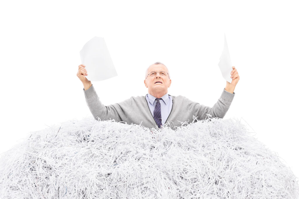 destruction de documents particuliers