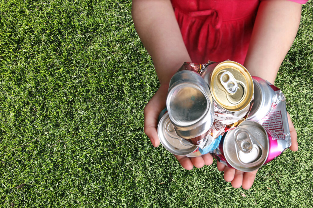 recyclage canette bouteille